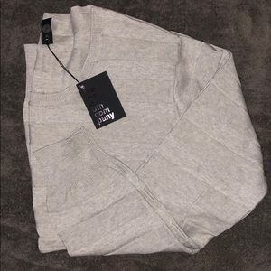 Reversed Striped Sweater Color: Smoke